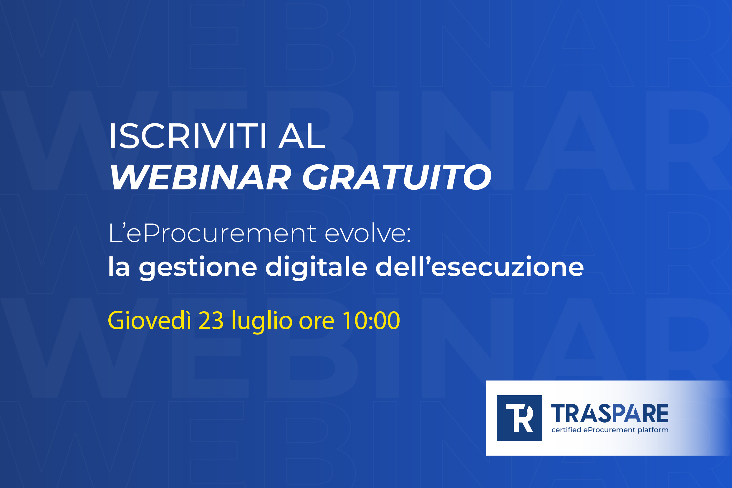 webinar Traspare Esecuzione